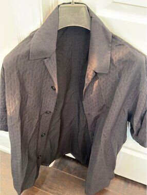 Louis Vuitton Mini Monogram Silk-Cotton Blend Short-Sleeved